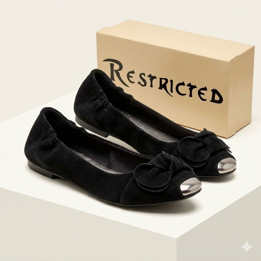 Restricted Velvet Ballet Flats